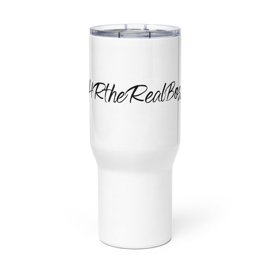 Travel mug with a handle